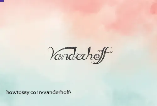 Vanderhoff
