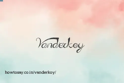 Vanderkoy
