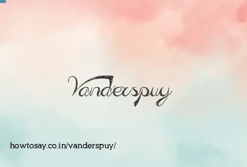 Vanderspuy