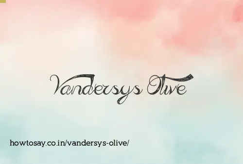 Vandersys Olive