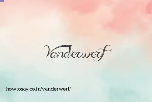 Vanderwerf