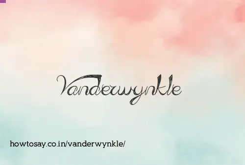 Vanderwynkle