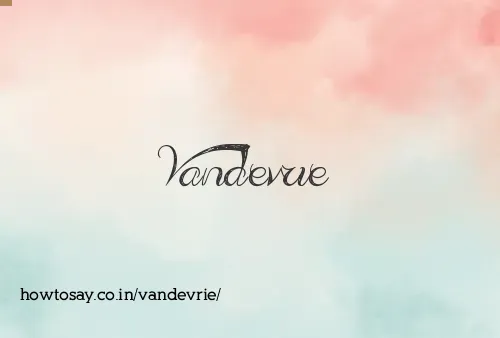 Vandevrie