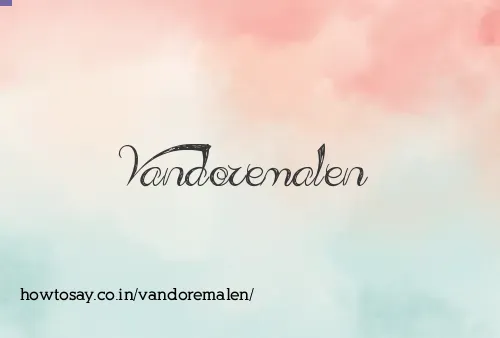 Vandoremalen