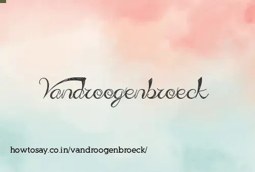 Vandroogenbroeck