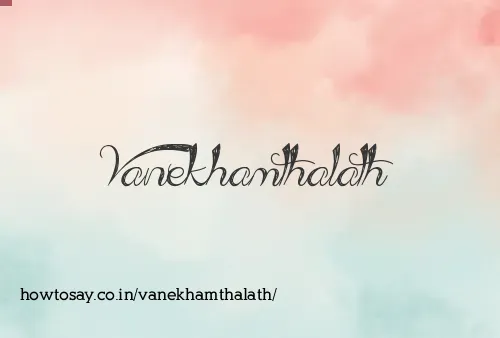 Vanekhamthalath