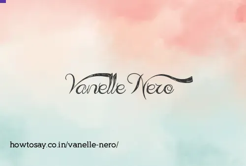 Vanelle Nero