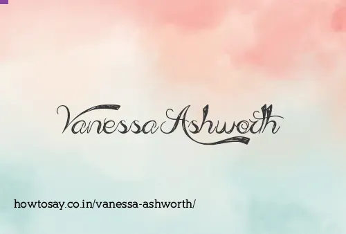 Vanessa Ashworth