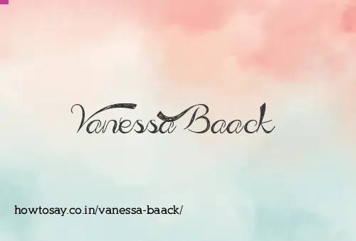 Vanessa Baack