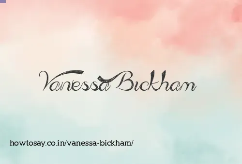 Vanessa Bickham