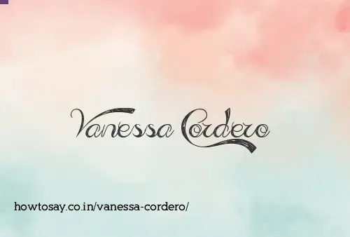 Vanessa Cordero