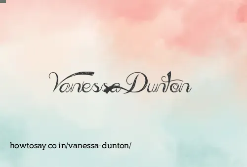 Vanessa Dunton