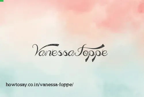 Vanessa Foppe