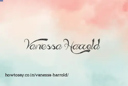 Vanessa Harrold