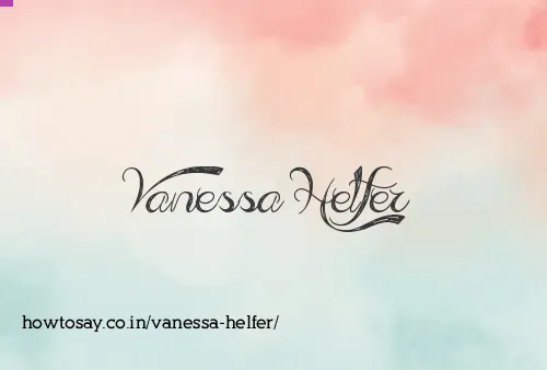 Vanessa Helfer