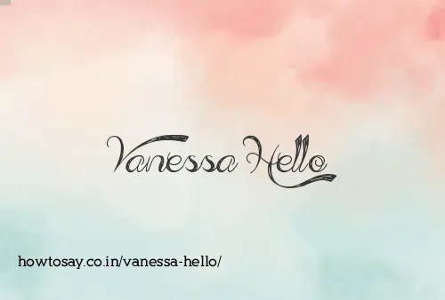 Vanessa Hello