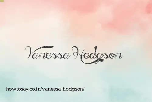 Vanessa Hodgson