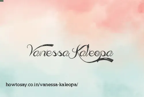 Vanessa Kaleopa