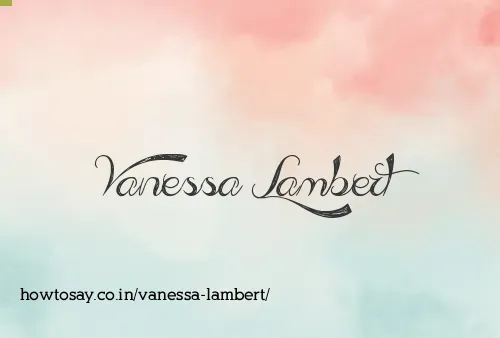 Vanessa Lambert
