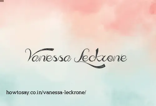 Vanessa Leckrone