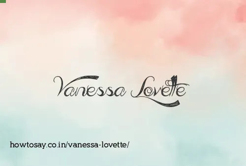 Vanessa Lovette