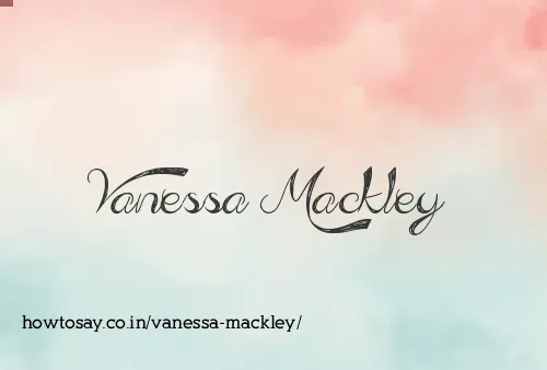 Vanessa Mackley