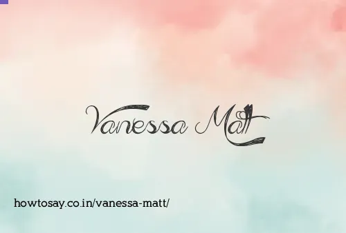 Vanessa Matt