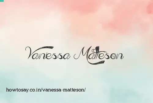 Vanessa Matteson