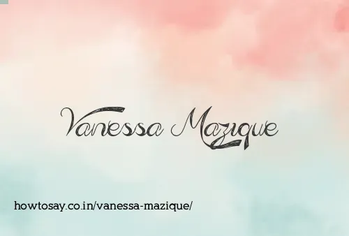 Vanessa Mazique