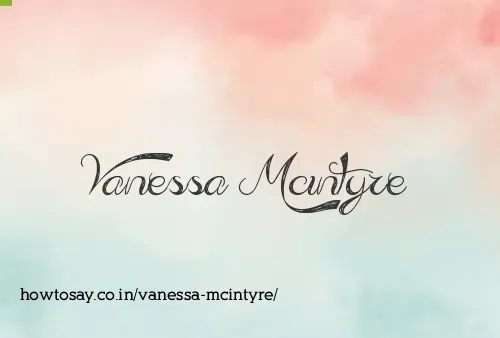 Vanessa Mcintyre