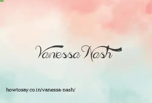 Vanessa Nash