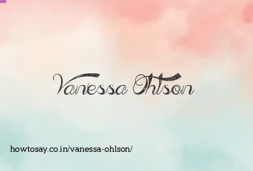 Vanessa Ohlson