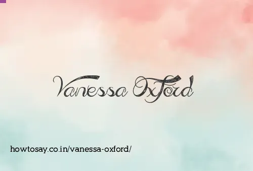 Vanessa Oxford