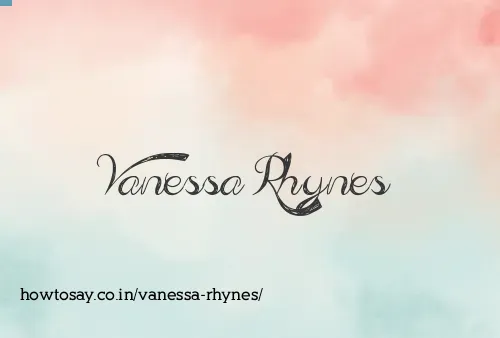 Vanessa Rhynes