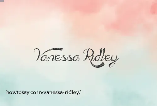 Vanessa Ridley