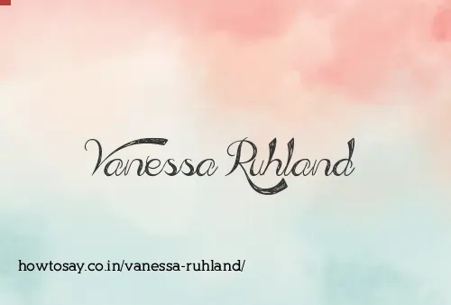 Vanessa Ruhland