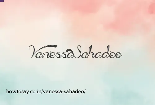 Vanessa Sahadeo