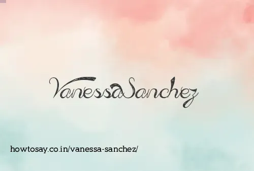 Vanessa Sanchez