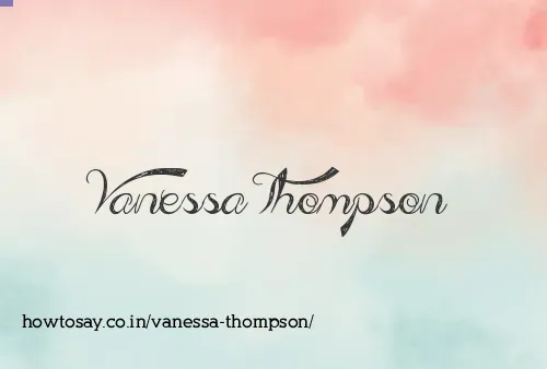 Vanessa Thompson