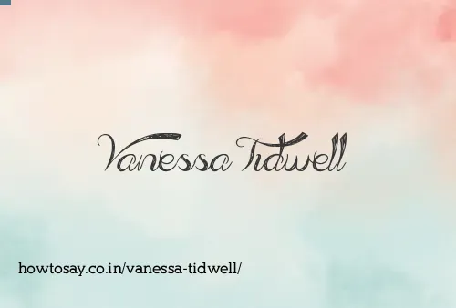 Vanessa Tidwell