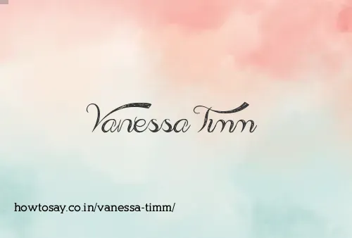 Vanessa Timm