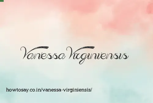 Vanessa Virginiensis