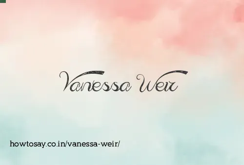 Vanessa Weir