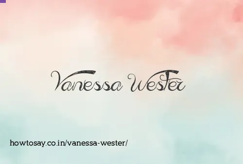Vanessa Wester