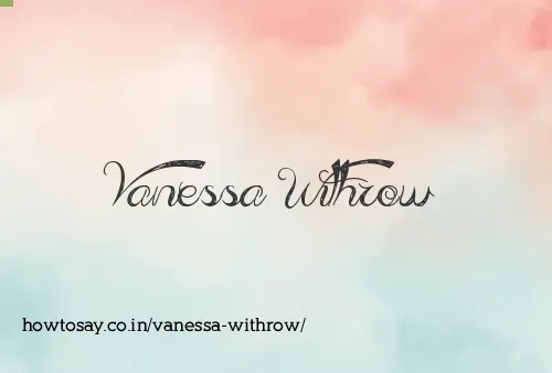 Vanessa Withrow