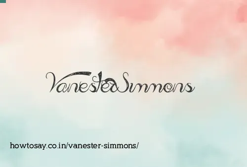 Vanester Simmons