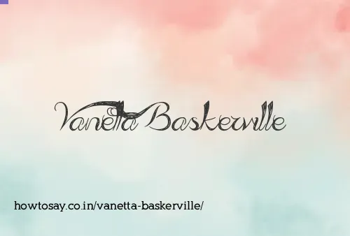 Vanetta Baskerville