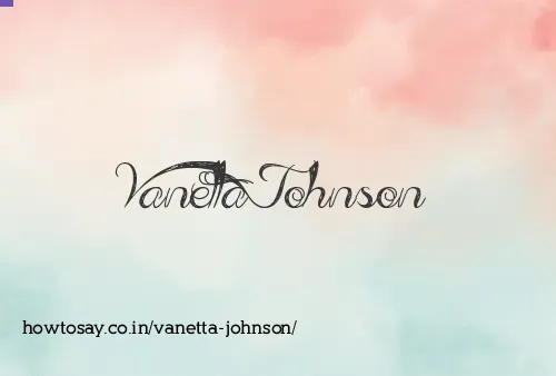 Vanetta Johnson