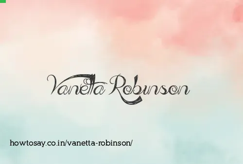 Vanetta Robinson