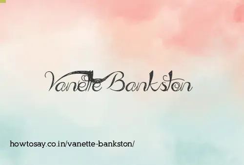 Vanette Bankston